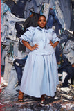 SPRING CHAMBRAY SKIRT SET