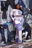 DENIM ON DENIM INSIDE DENIM PANT SET
