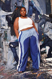 KEEP IT TRACKING TRACK PANT-BLUE