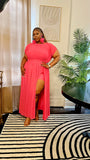 THE GODDESS MAXI DRESS -PINK