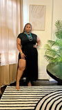 THE GODDESS MAXI DRESS -BLACK