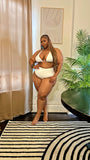 EXCLUSIVE VIEWS 3pc SWIM SET-WHITE