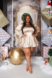 Holiday Party Dress-Gold