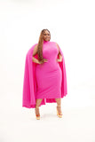 BRING ON THE DRAMA DRESS (HOT PINK)